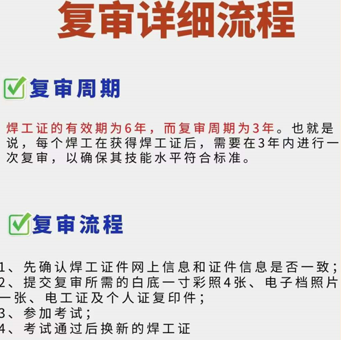 電工證，焊工證到期怎換證流程